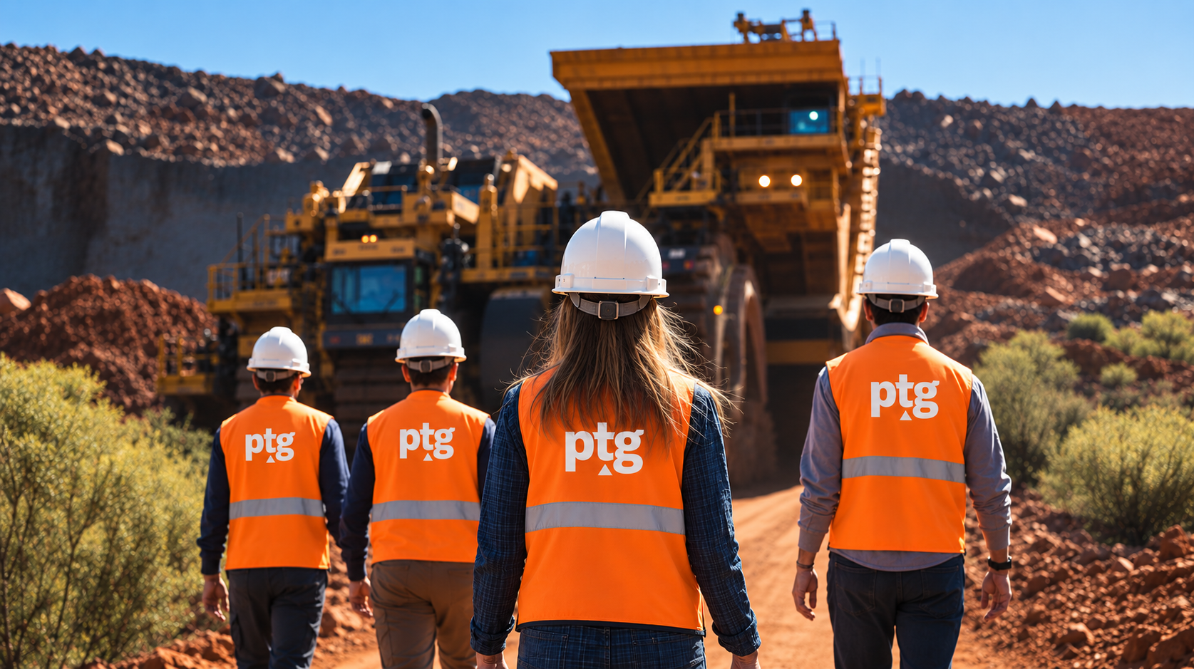 PTG Group staff on a mine site
